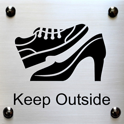 SHREYAS SIGNAGES Steel KEEP OUTSIDE(SHOES), REMOVE SHOES/CHAPPAL OUTSIDE Name Plate(Black)
SHREYAS SIGNAGES Steel KEEP OUTSIDE(SHOES), REMOVE SHOES/CHAPPAL OUTSIDE Name Plate(Black)