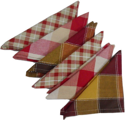 Snuggle Multi Print Styled Multicolor Napkins(6 Sheets)