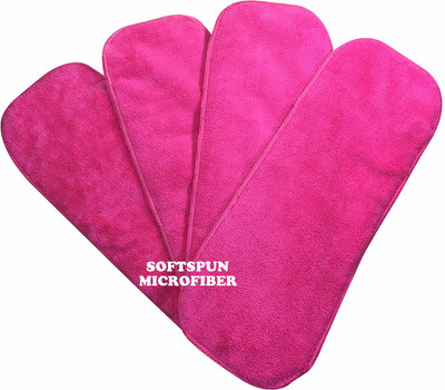 SOFTSPUN Microfiber (4 LAYER) Baby Diaper Insert Pads, Pink
SOFTSPUN Microfiber (4 LAYER) Baby Diaper Insert Pads, Pink