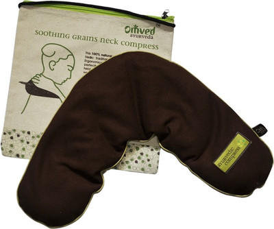 Omved Soothing Grains Neck Compress Neck Pillow(Brown)