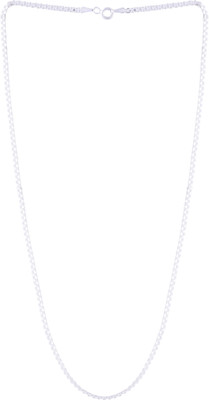 Siri Creations Sterling Silver Plated Silver Chain