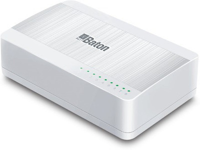 iBall 8-Port 10/100M Fast Ethernet Switch. Network Switch(White)