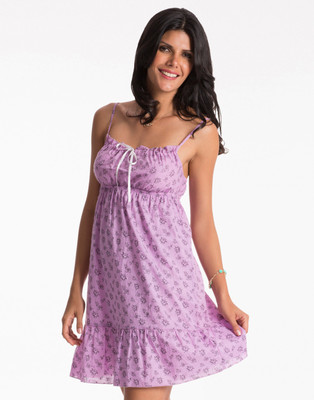 PrettySecrets Women's Nighty(Purple), Lilac