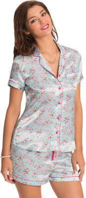 PrettySecrets Women's Floral Print Light Blue Top & Shorts Set, Floral;light blue;print
PrettySecrets Women's Floral Print Light Blue Top & Shorts Set, Floral;light blue;print