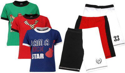 Gkidz Boys Casual T-shirt, Multicolor