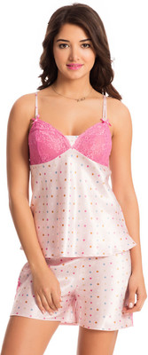 PrettySecrets Women Polka Print Pink Top & Shorts Set, Pink;multicoloured;printed
PrettySecrets Women Polka Print Pink Top & Shorts Set, Pink;multicoloured;printed