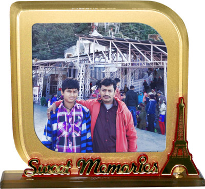 Paash Wood Photo Frame(Gold, 1 Photos)