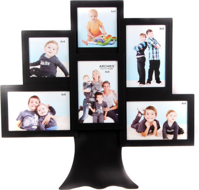 Shree Shyam Crafts Generic Photo Frame(Black, 6 Photos)