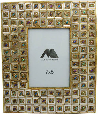 MH MDF Photo Frame(Gold, 1 Photos)