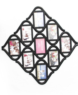 Empreus MDF Photo Frame(Black, 9 Photos)