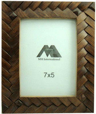 MH MDF Photo Frame(Brown, 1 Photos)