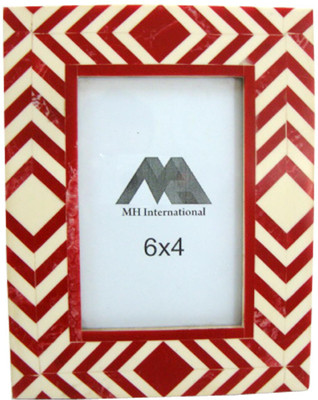 MH MDF Photo Frame(Red, White, 1 Photos)