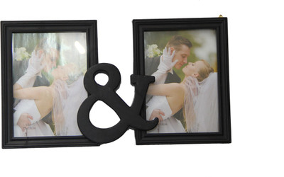Empreus MDF Photo Frame(Black, 2 Photos)