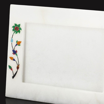 Pooja Creation Stoneware Photo Frame(White, 1 Photos)