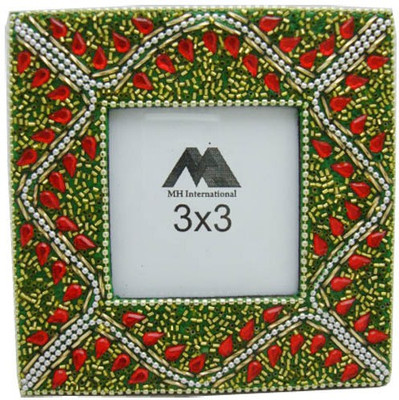 MH MDF Photo Frame(Green, 1 Photos)