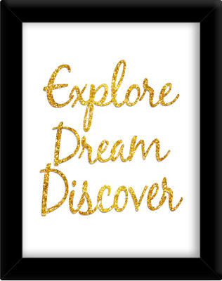 Tied Ribbons Wood Photo Frame(Gold, 1 Photos)