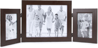 Encore Generic Photo Frame(Brown, 3 Photos)