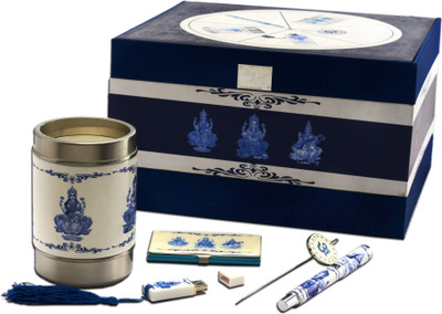 Treta Executive Office Set(White, Blue)