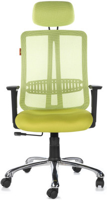 Bluebell Matrix High Back Fabric Office Arm Chair(Green)