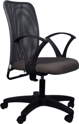 Hetal Enterprises Fabric Office Arm Chair(Grey)