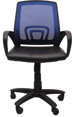VJ Interior Fabric Office Arm Chair(Blue)