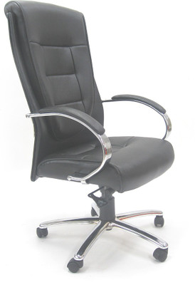 Chromecraft Leatherette Office Arm Chair(Black)