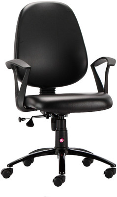 HOF Oliviya 3002 Student Leatherette Office Arm Chair(Black)