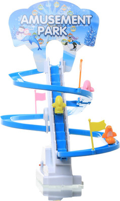 Nyrwana Amusement Park JOLLY Penguin Roller Coaster Wheelies Loops n Swoops(White)
Nyrwana Amusement Park JOLLY Penguin Roller Coaster Wheelies Loops n Swoops(White)
