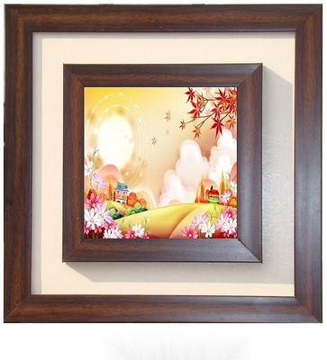Lila Painting DVL- S- 570 With Wooden Frame Canvas Art(12 inch X 12 inch)