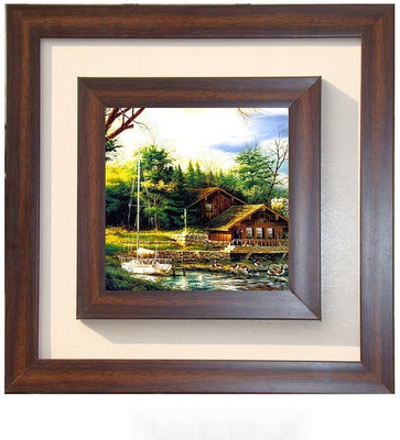 Lila Painting DVL- M-1143 With Wooden Frame Canvas Art(15 inch X 15 inch)