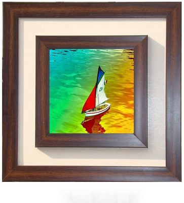 Lila Painting DVL- L-1007 With Wooden Frame Canvas Art(18 inch X 18 inch)