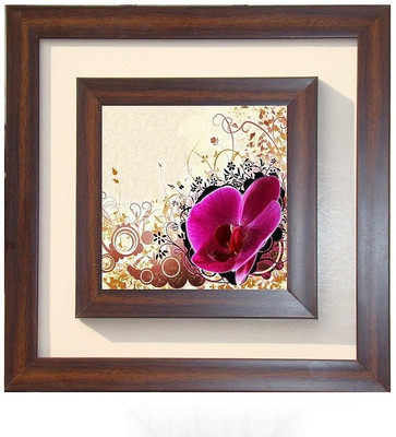Lila Painting DVL- S- 590 With Wooden Frame Canvas Art(12 inch X 12 inch)