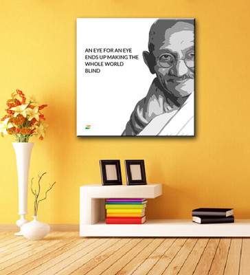 Tallenge - Mahatma Gandhi Motivational Quotes - An Eye For An Eye Only Ends Up Making The Whole World Blind - Gallery Wrap Canvas Art(15 inch X 15 inch, Gallery Wrap)
Tallenge - Mahatma Gandhi Motivational Quotes - An Eye For An Eye Only Ends Up Making The Whole World Blind - Gallery Wrap Canvas Art(15 inch X 15 inch, Gallery Wrap)