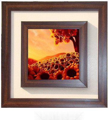 Lila Painting DVL- S- 450 With Wooden Frame Canvas Art(12 inch X 12 inch)