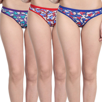 Lure Wear Women Hipster Multicolor Panty(Pack of 3