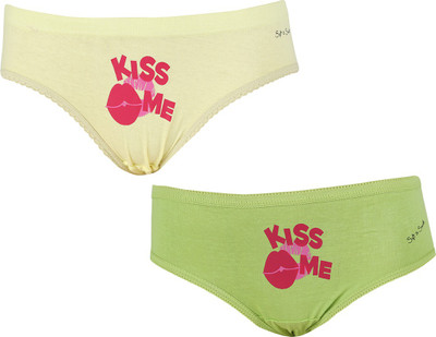 Soft&Smooth Ylgn Women Hipster Yellow, Light Green Panty(Pack of 2, Light green;yellow