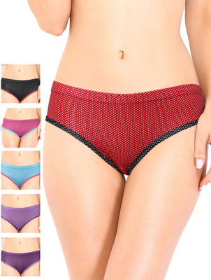 Leading Lady Women Bikini Multicolor Panty(Pack of 6
