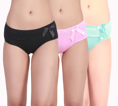 Maxter Women's Hipster Black, Pink, Light Blue Panty(Pack of 3), Black;light blue;light pink
Maxter Women's Hipster Black, Pink, Light Blue Panty(Pack of 3), Black;light blue;light pink