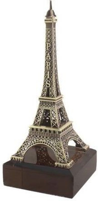 Kebica Eiffel Tower Metal, Plastic Paper Weights with Rust Finsh(Set Of 1, Rust And Grey)