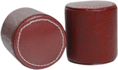 Knott PW-Series Leather Paper Weights with Cyllender Shape(Set Of 2, Cherry)