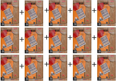 Desmat Klikid unruled A4 Photo Paper(Set of 15, White)