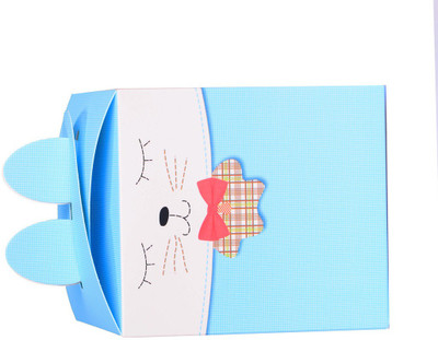 Enwraps Printed Party Box(Blue, Pack of 10)