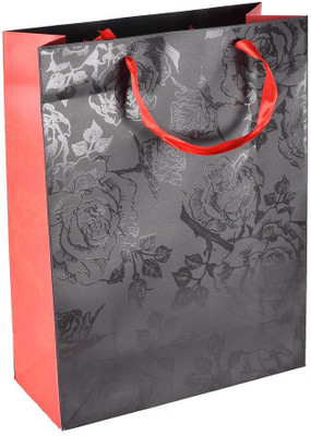 Enwraps Printed Party Bag(Black, Pack of 4)