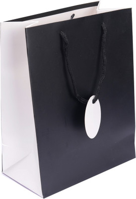Enwraps Solid Party Bag(Black, Pack of 6)
