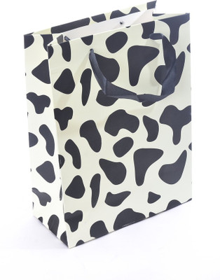 Enwraps Abstract Print Small (3pc ) Printed Party Bag(Black, Pack of 3)