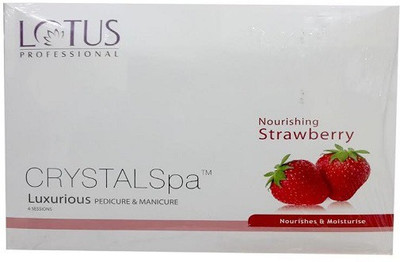 Lotus Professional Crystal Spa Luxurious Pedicure and Manicure Nourishing Strawberry(495 g, Set of 6)
Lotus Professional Crystal Spa Luxurious Pedicure and Manicure Nourishing Strawberry(495 g, Set of 6)