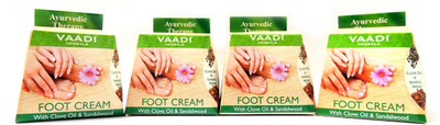 Vaadi Herbals Foot Cream with Clove & Sandal Oil - Pack of 4