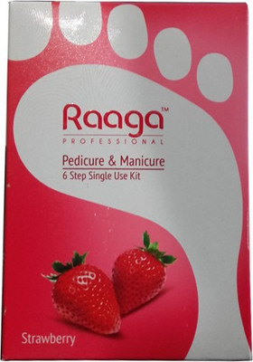 Raaga Professional Strawberry Pedicure & Manicure Kit(110 g, Set of 6)
