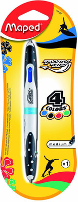 Maped Twin Tip 4 Color Ball Pen(Pack of 4)