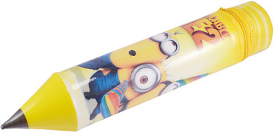 Saamarth Impex Printed Cartoon Art Plastic Pencil Box(Set of 1, Yellow)